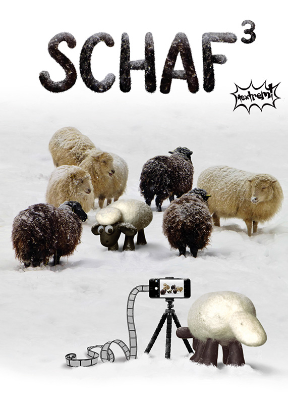 Eine Herde Schafe auf dem Schaf hoch 3 Mappencover